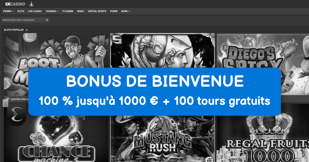 1xCasino banner